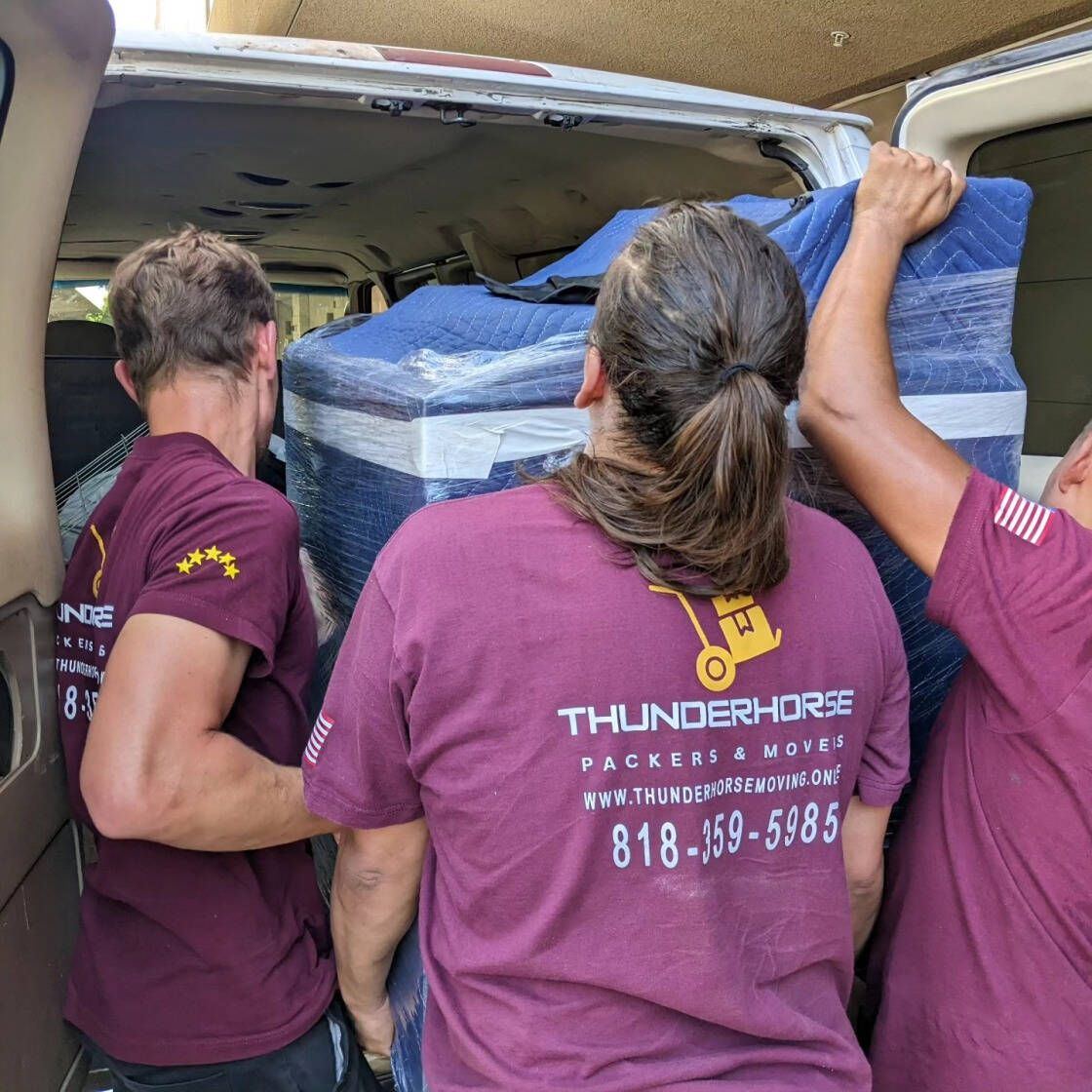 Thunderhorse moving crew working together.