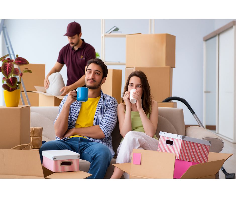 Thunderhorse professional packers packing boxes.