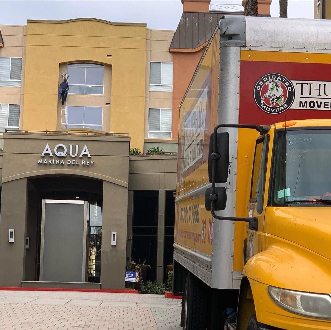 Thunderhorse movers on a local apartment move in Los Angeles.